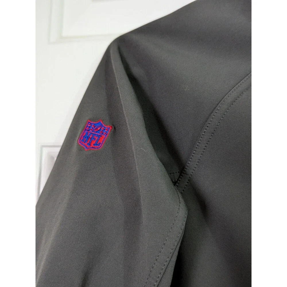 NFL Team Apparel New York Giants Full Zip Jacket Youth Small 8 Fleece Gray
